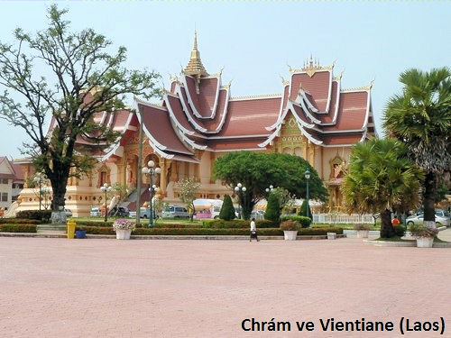 Chrám ve Vientiane