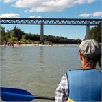 Železniční most s cyklolávkou Grossheselohe 7/2022