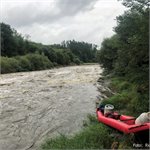 Lomnice za nízké hladiny přehrady Orlík 21.9.2022