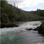 Peřej u lávky - balvanitý úsek