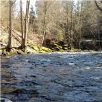 Zatáčka k bývalému jezu