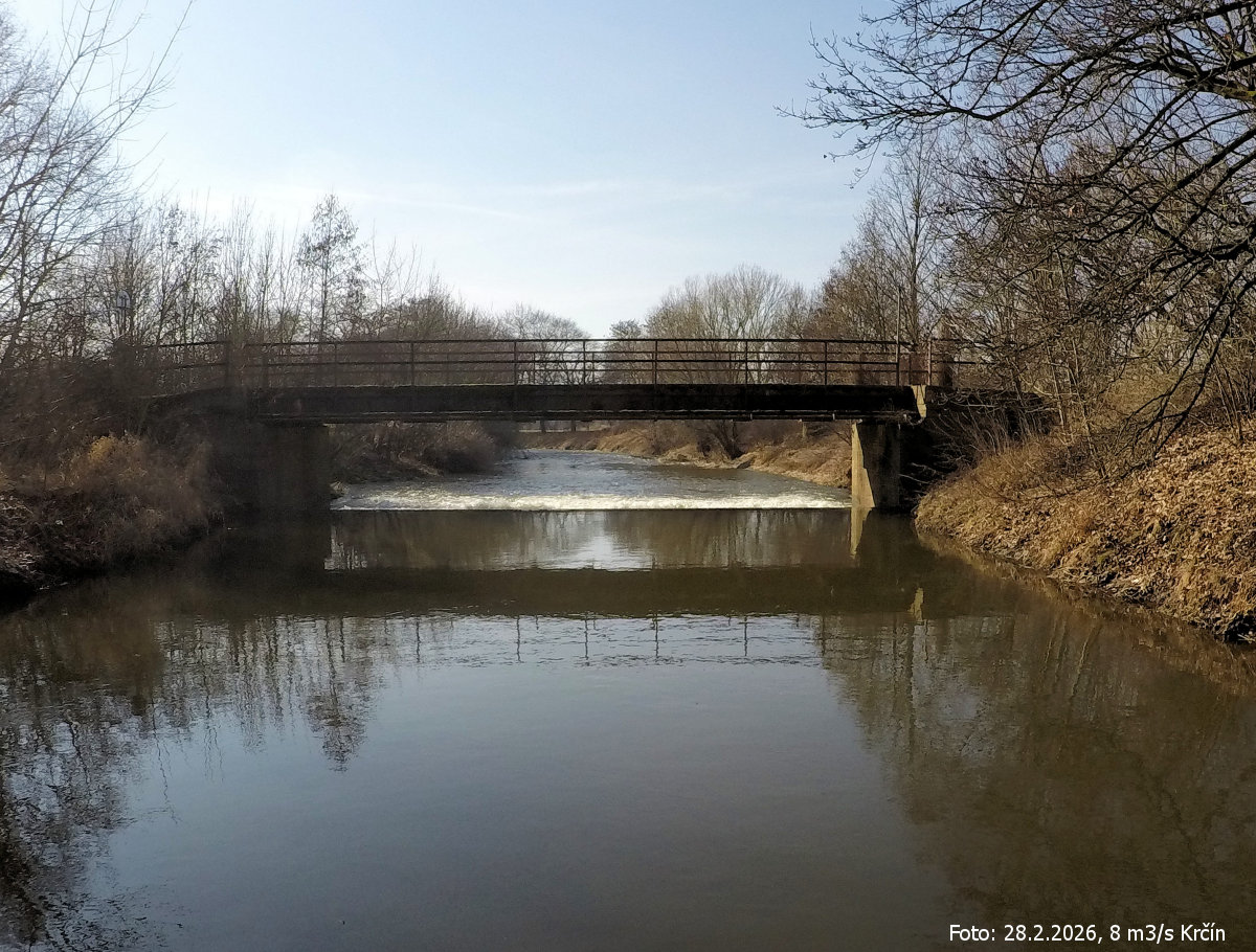 rkm. 14,3 Jez a most u Nahořan