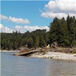 Isar pod městem Icking