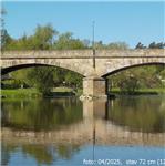 Kamenný most císaře Františka Josefa v Poříčí nad Sázavou