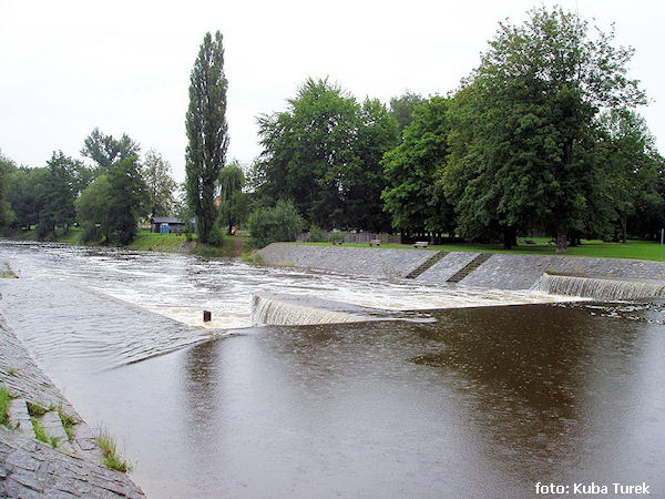 rkm. 1,8 Malý jez za vyšší vody