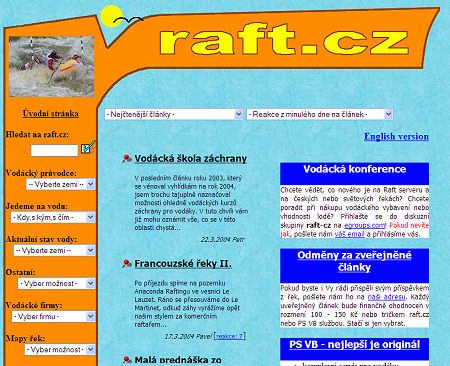 raft.cz v roce 2002