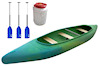 PE - plastic 3place canoes