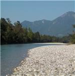 Pod soutěskou Entenlochklamm 08/2025, 23 m3/s Hutte