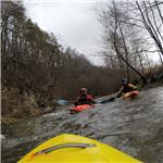 Před Dlugopole - Zdrój, 5.3.2019, 5,4 m3/s v Bystrzyca Klodska